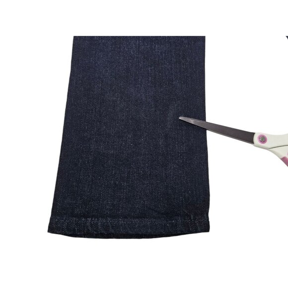 Flint And Tinder Straight Fit Tapered Jeans Mens 32x32.5 Dark Wash Denim Stretch - Picture 11 of 15